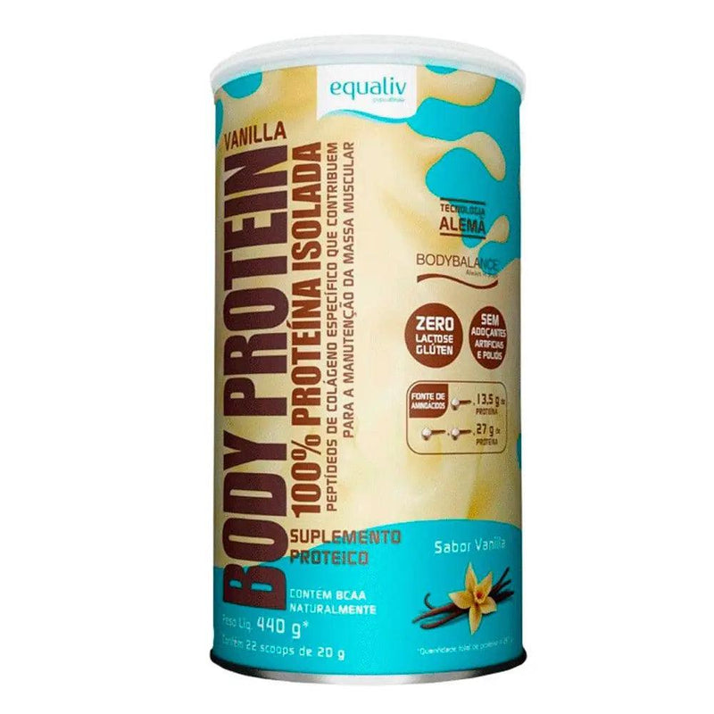 Body Protein Vanilla Equaliv 440g - MEUBRASILONLINE