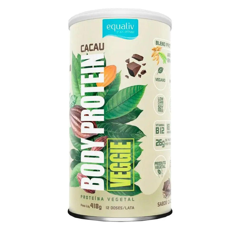 Body Protein Veggie Cacau Equaliv 418g - Meu Brasil On Line