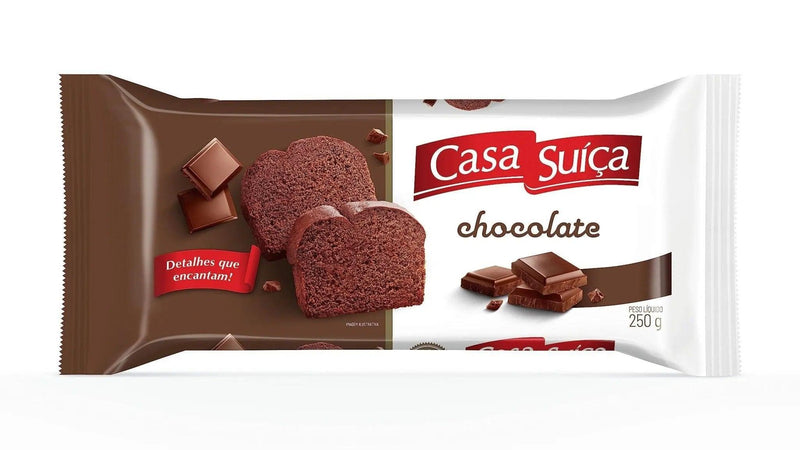 Bolo Casa Suiça Chocolate 250g - Meu Brasil On Line