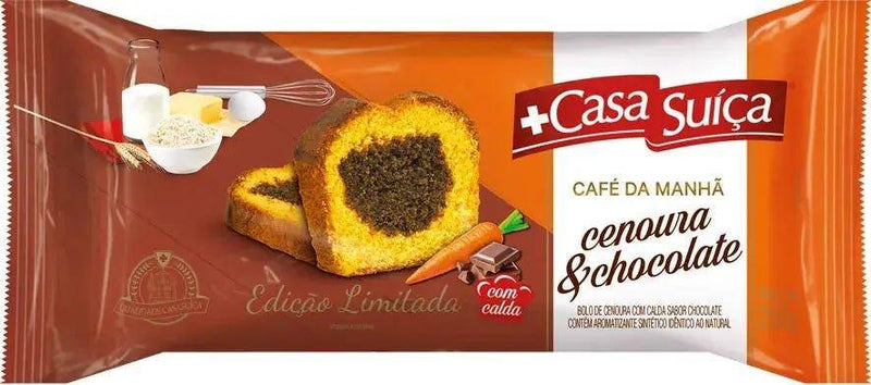 Bolo Cenoura Chocolate Casa Suiça 250g PROMOÇÃO Validade 20/07/24 - Meu Brasil On Line