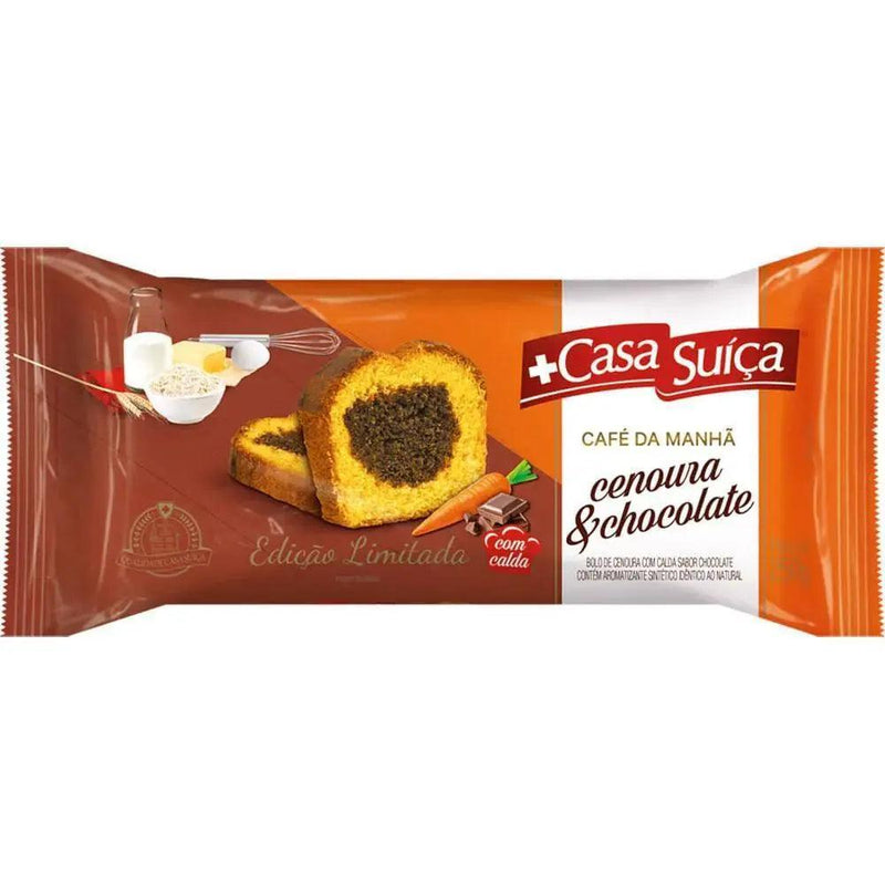 Bolo de Cenoura com Chocolate Casa Suica 250g - Meu Brasil On Line