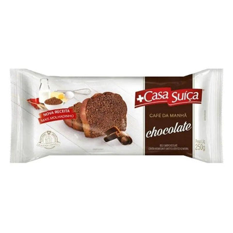 Bolo de Chocolate Cafe da Manha Casa Suica 250g - MEUBRASILONLINE