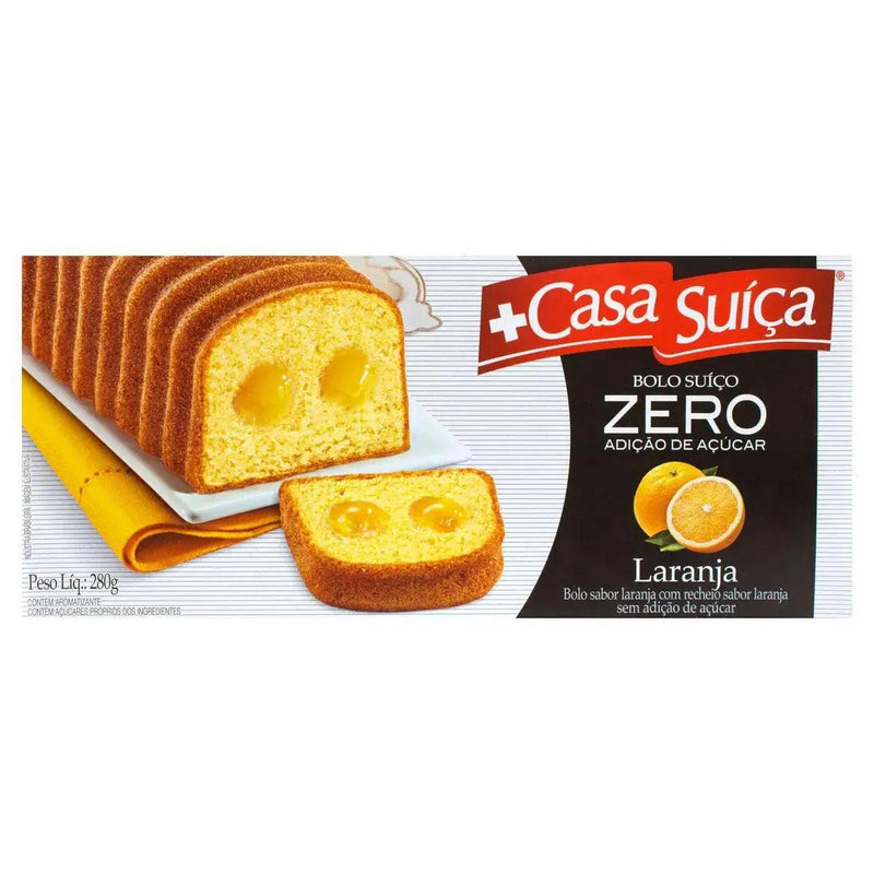 Bolo de Laranja Zero Acucar Casa Suica 280g - Meu Brasil On Line