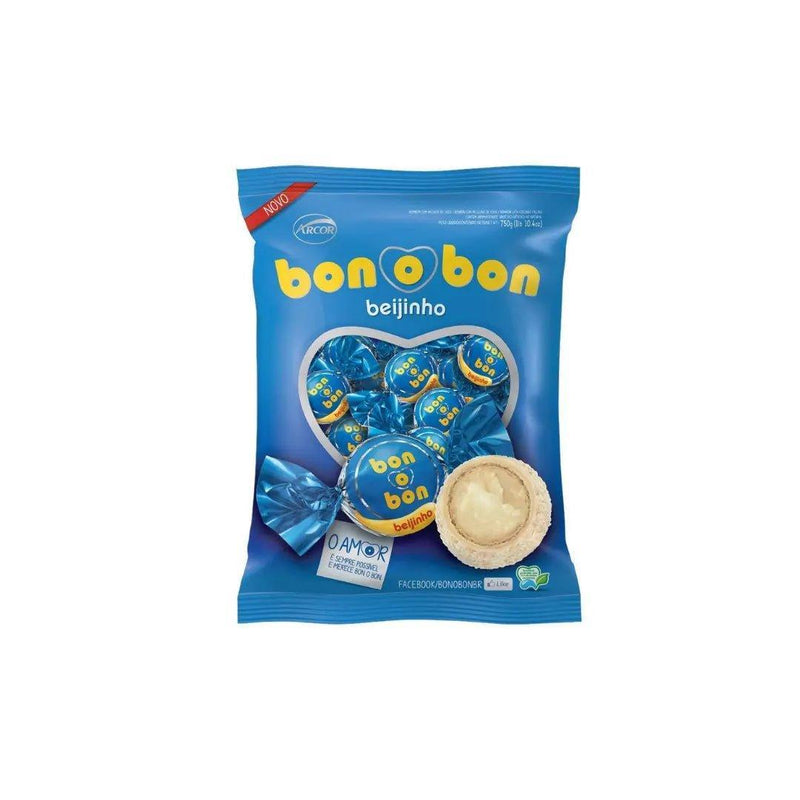 Bombom Bon O Bon Arcor Sabor Beijinho com 50 unidades - 750g - Meu Brasil On Line