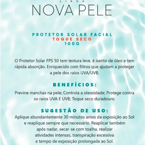 Protector Solar Nueva Piel FPS 50 100ml