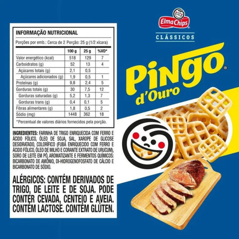 Snack Pingo D'ouro Picaña Elma Chips 3x55g