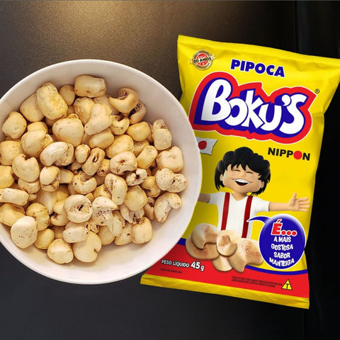 KIT Pipoca Bokus Sabor Manteiga - 05 UNIDADES 45G