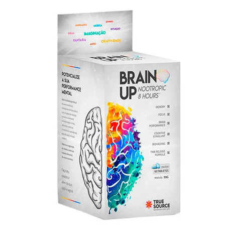 Brain Up NooTropic 8 Hours True Source 60 Tabletes - MEUBRASILONLINE