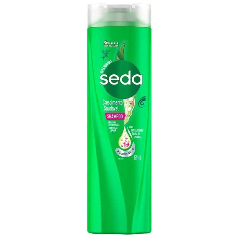 Shampoo Crescimento Saudavel Seda 325ml - MEUBRASILONLINE