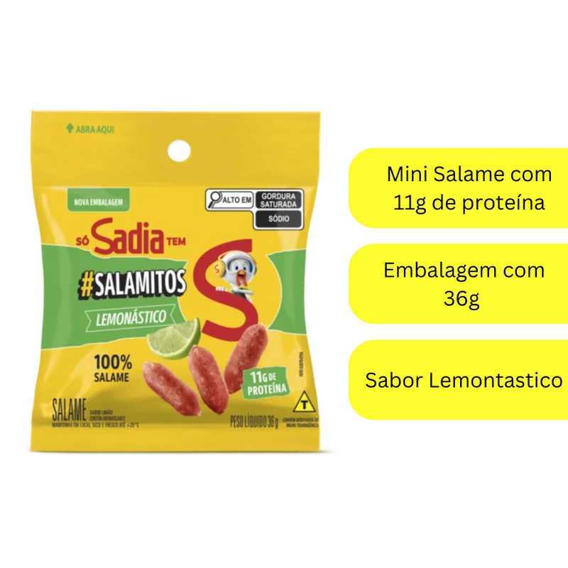 Snack Salamitos Sabor Limão Sadia 36g