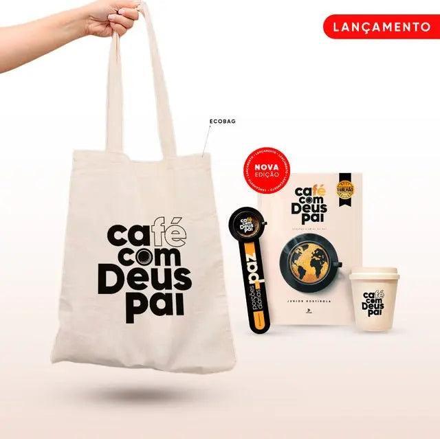 Café com Deus Pai + Ecobag + Presente: copo - MEUBRASILONLINE