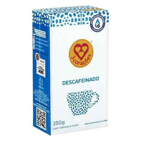 Cafe Descafeinado Tres Coracoes 500g - MEUBRASILONLINE