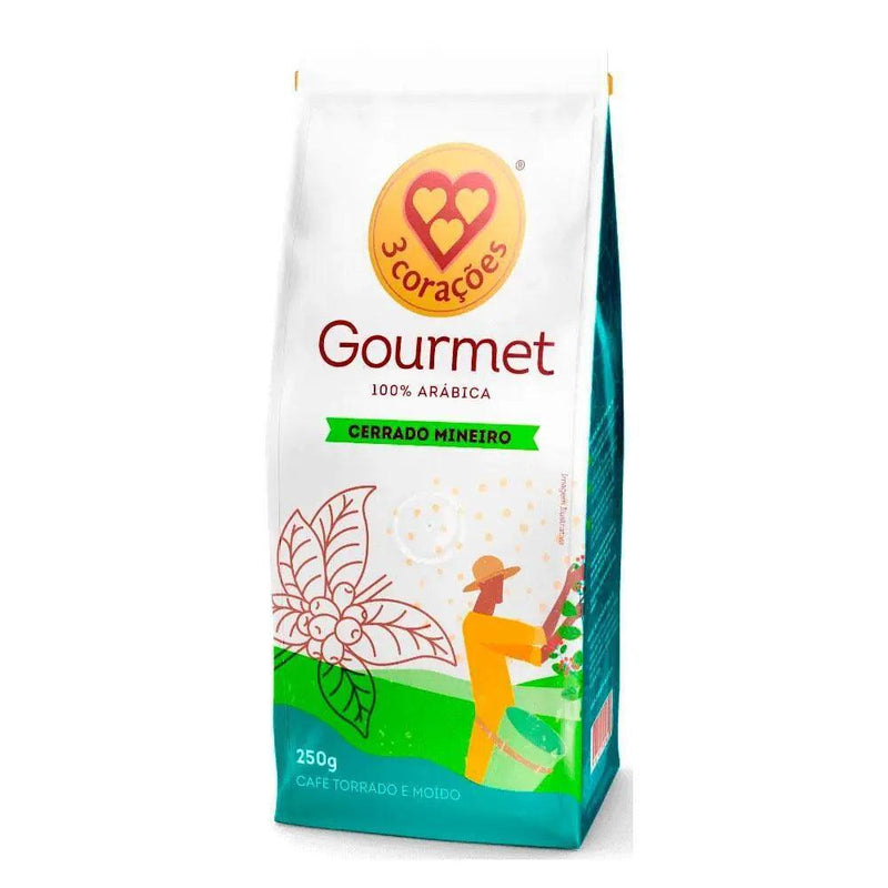 Café Gourmet Cerrado Mineiro 3Corações 250g - Meu Brasil On Line