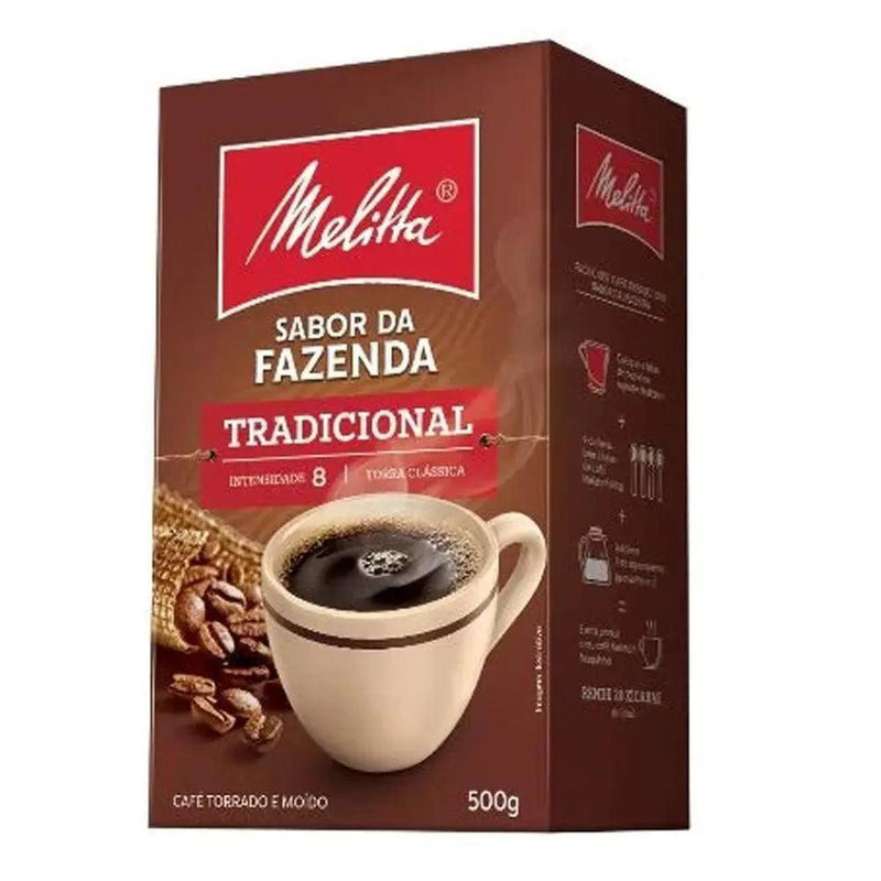 Cafe Tradicional Sabor da Fazenda Melita 500g - Meu Brasil On Line