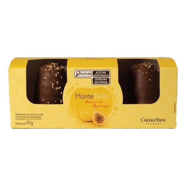 Caixa Montebelo Mousse Maracujá Cacau Show 90g - Meu Brasil On Line