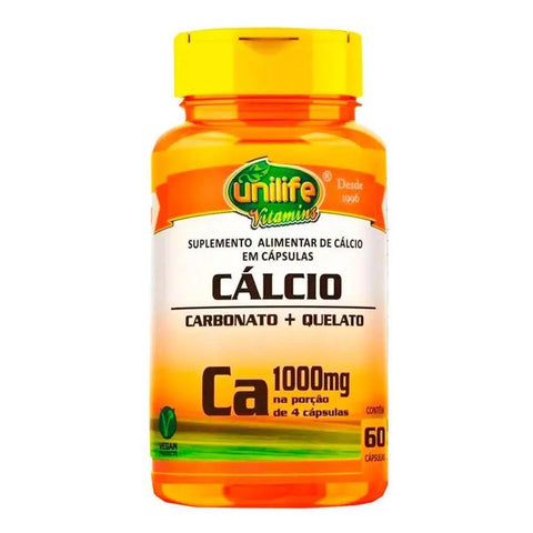 Cálcio Ca - Unilife - 60 Cápsulas - MEUBRASILONLINE