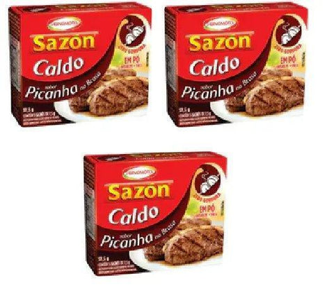 Caldo SAZÓN® Picanha 3 x 37.5g - MEUBRASILONLINE