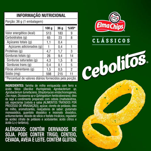 Cebolitos Crisps 36g - Elma Chips
