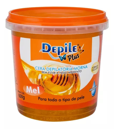 Depile Plus Semi-anesthetic Depilatory Wax, 600g Jar