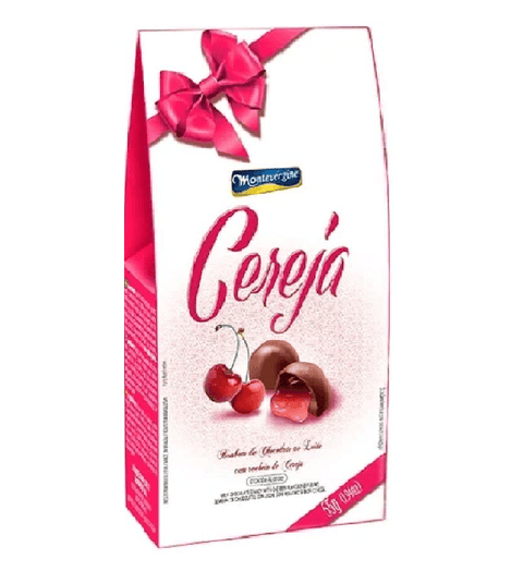 Montevérgine Bombom Cereja 100g - MEUBRASILONLINE