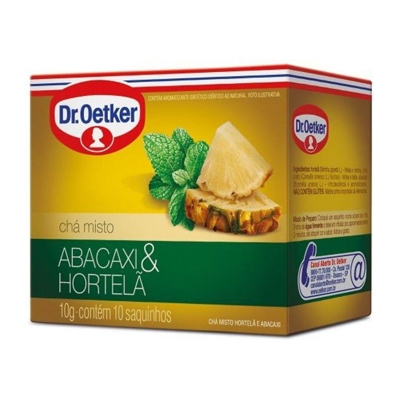 Chá Abacaxi E Hortelã Dr Oetker C/10 Sachês - MEUBRASILONLINE