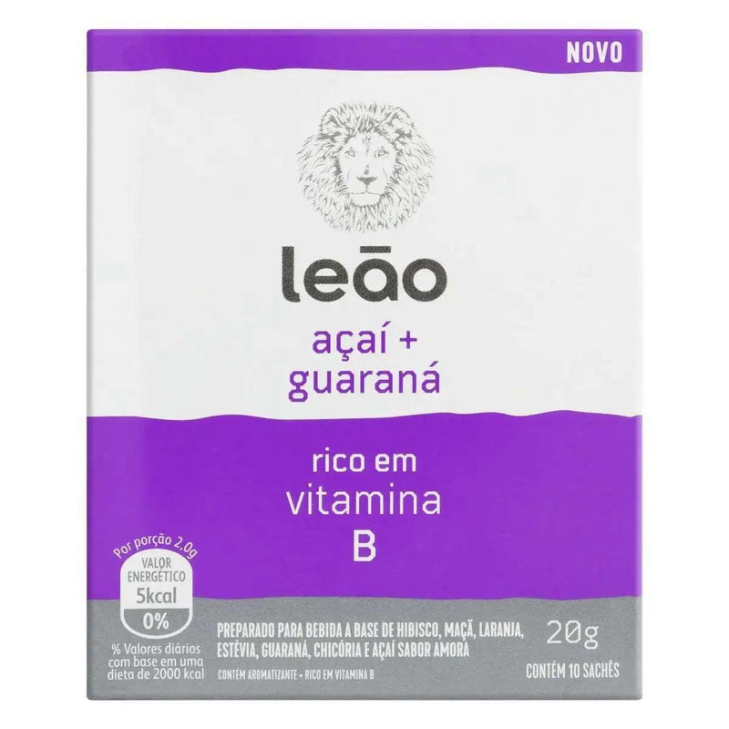 Cha de Acai com Guarana Leao 20g - Meu Brasil On Line