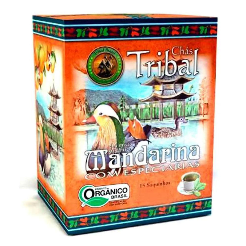 Chá Orgânico Misto de Mandarina com Especiarias Tribal 22,5g - Meu Brasil On Line