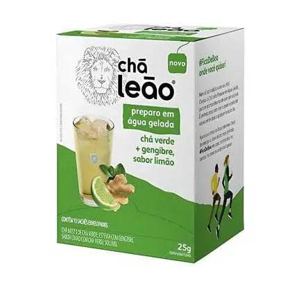 Cha Verde, Gengibre e Limao Leao 25g - MEUBRASILONLINE