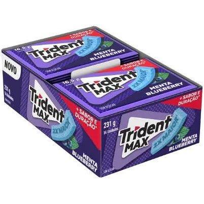 Chiclete trident sabor menta blueberry sem açucar 231G - Meu Brasil On Line