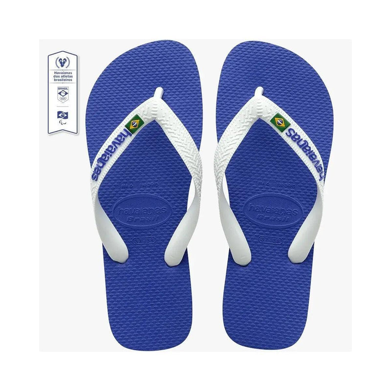 Chinelo AZUL COM BANDEIRA BRASIL (HAVAINAS) - Meu Brasil On Line