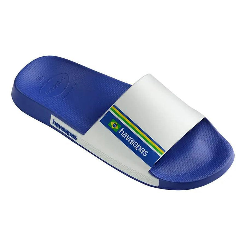 Chinelo Slide Classic Brail Azul Naval (HAVAINAS) - Meu Brasil On Line