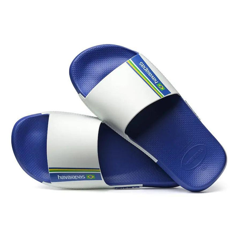 Chinelo Slide Classic Brail Azul Naval (HAVAINAS) - Meu Brasil On Line