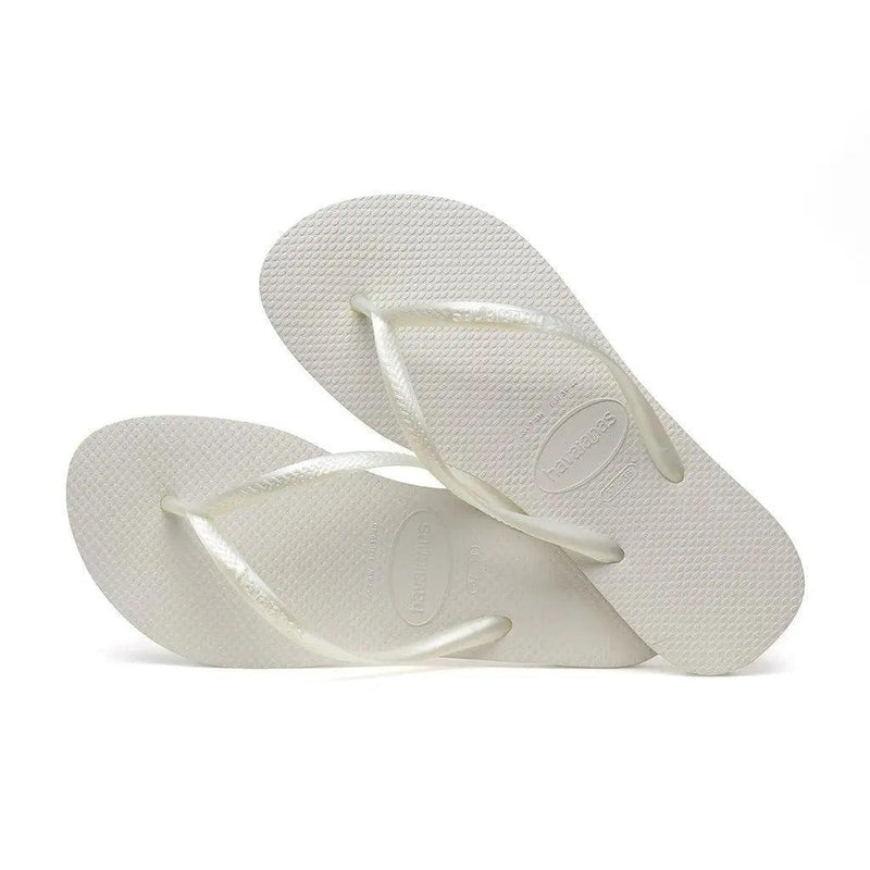 Chinelo Slim BRANCO (HAVAINAS) - Meu Brasil On Line