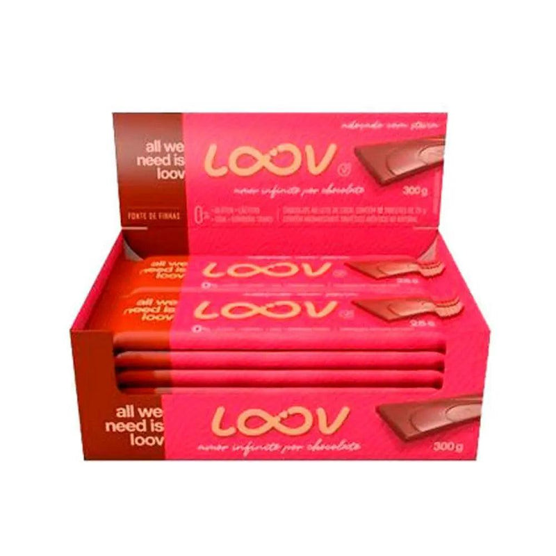 Chocolate Ao Leite de Coco Loov Chocolife (cx c/ 12 un de 25g) - Meu Brasil On Line