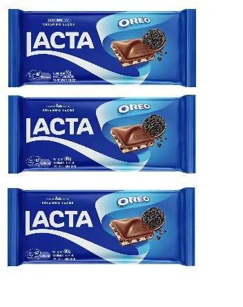 Chocolate lacta oreo recheado 3 X 90G - Meu Brasil On Line