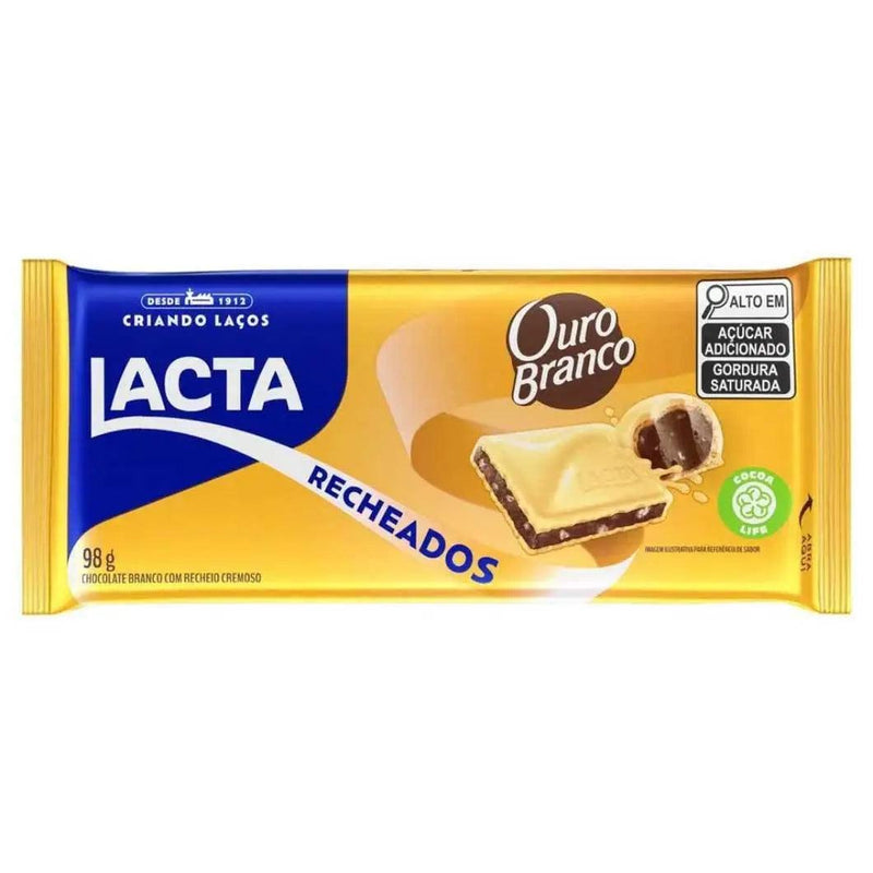 Chocolate Ouro Branco Lacta 98g - Meu Brasil On Line