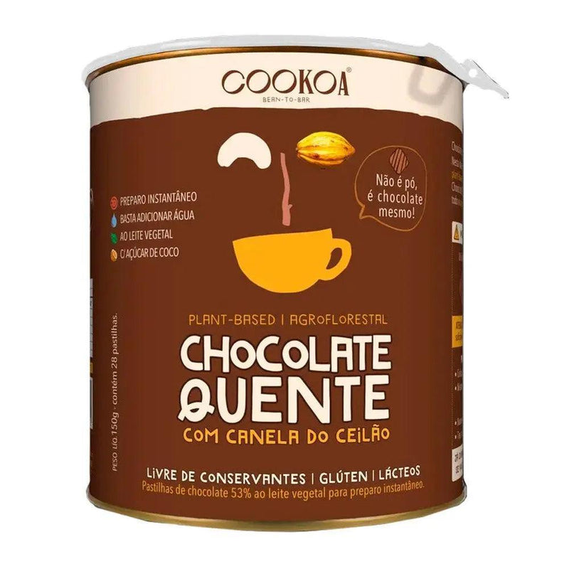 Chocolate Quente em Pastilhas Cookoa Lata 150g - Meu Brasil On Line