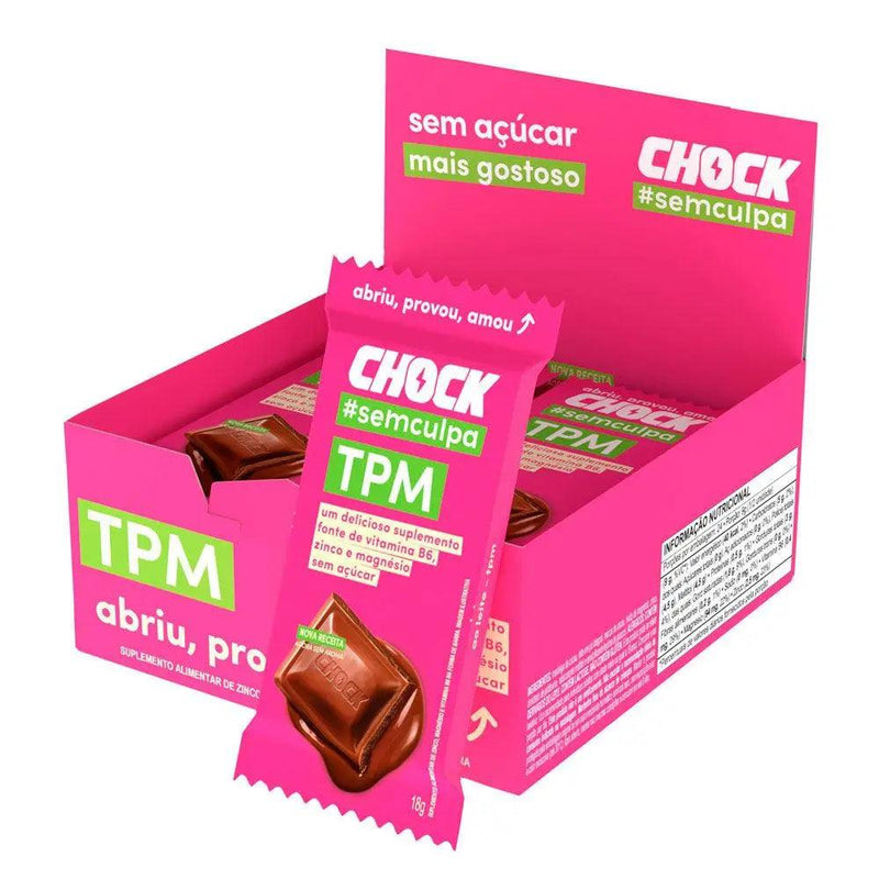 Chocolate TPM Alívio Chock (12un de 18g) - Meu Brasil On Line