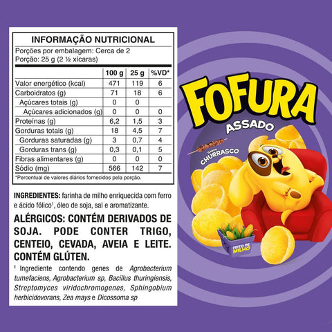 Salgadinho Fofura Churrasco 60G