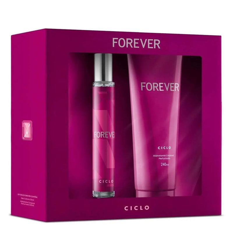 CICLO KIT FOREVER COL 30ML+HIDRATANTE 240ML - MEUBRASILONLINE