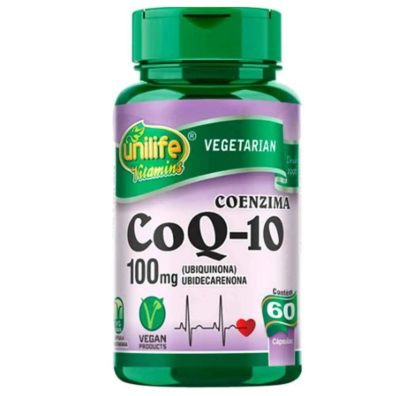 Coenzima Coq-10 Unilife 60 Cáps - MEUBRASILONLINE