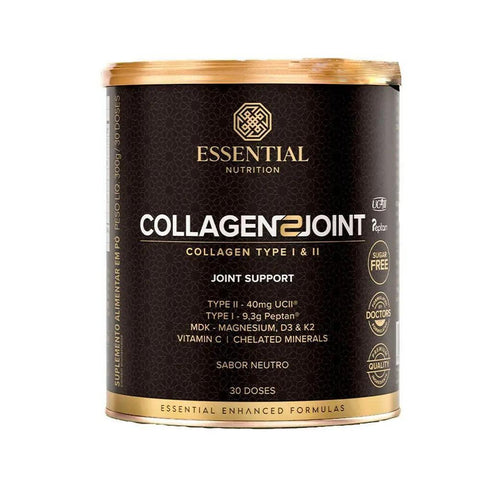 Colágeno Collagen 2 Joint Neutro Essential Nutrition 300g - MEUBRASILONLINE