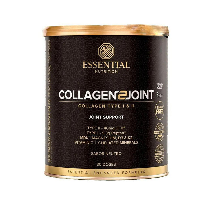 Colágeno Collagen 2 Joint Neutro Essential Nutrition 300g - Meu Brasil On Line