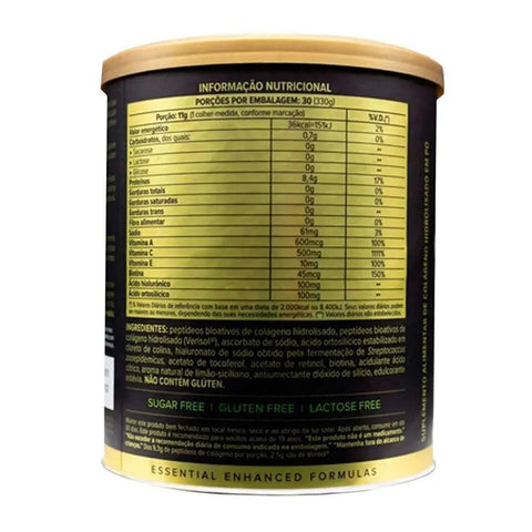 Colágeno Collagen Skin Limão-Siliciano Essential Nutrition 330g - MEUBRASILONLINE