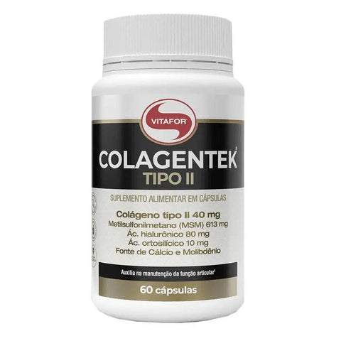 Colágeno Tipo II Colagentek Vitafor 60 Caps - MEUBRASILONLINE