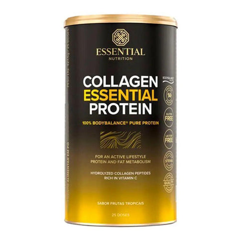 Collagen Essential Protein Frutas Tropicais Essential Nutrition 457,5g - MEUBRASILONLINE