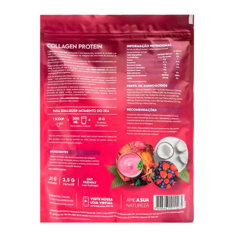 Collagen Protein Berries Silvestres Puravida 450g - MEUBRASILONLINE