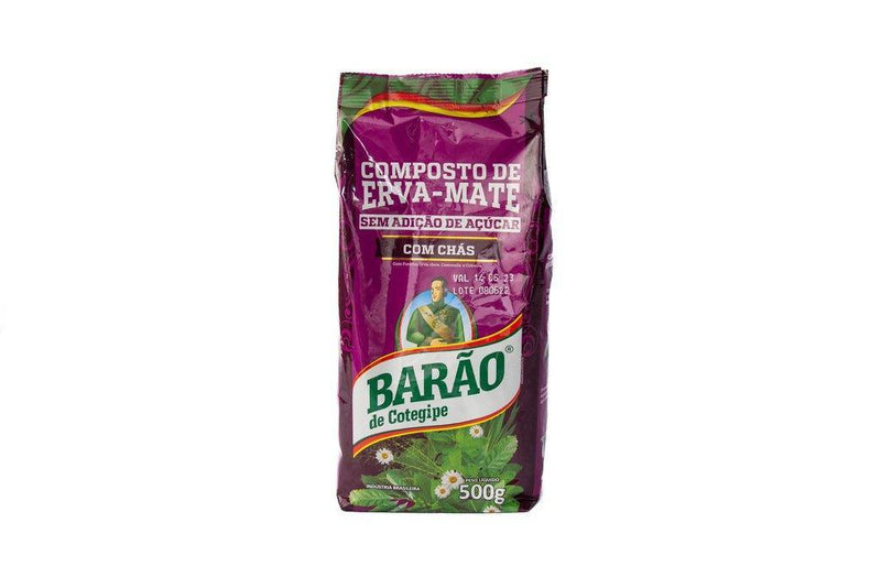 Composto de Erva Mate Barão com Chás 500g - Meu Brasil On Line