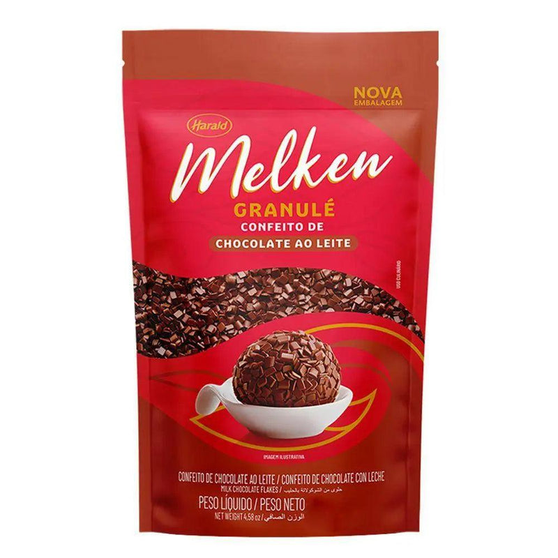 Confeito de Chocolate ao leite Granule Melken Harald 400g - Meu Brasil On Line