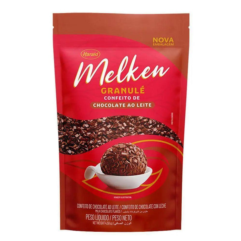 Confeito de Chocolate Meio Amargo Granule Melken Harald 400g - Meu Brasil On Line